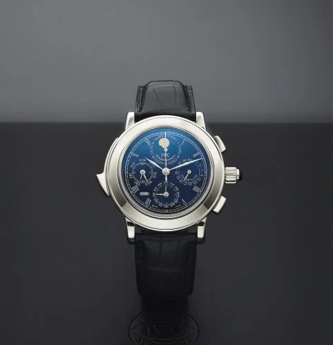IWC Destriero Scafusia Platinum / Blue / English IW1868-10 (1868-10, IW186810)